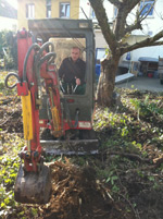 Bagger im Einsatz